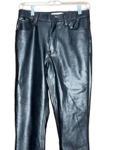 Abercrombie Fitch Pants 28/6 S Black Vegan Leather High Rise Skinny Curve Love - £21.66 GBP