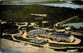Aviation Seaplanes airplane Air View of Marineland, Florida FL Vintage Postcard - £3.85 GBP