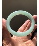54.2mm Genuine Burmese Grade A Apple Green Jadeite Bangle Bracelet  翡翠玉鐲... - $1,015.52 CAD