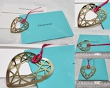 Tiffany Metal Heart Charm Bookmark With Greeting Card And Envelop Set - $55.00