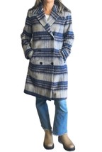 Dolce Cabo long plaid jacket in Blue - size S - £96.33 GBP