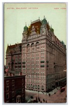 The Waldorf Astoria Hotel New York City NYC NY DB Postcard O15 - £3.62 GBP