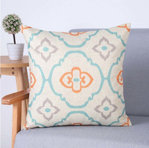 Linen Pillowcase Sofa Geometric Cushion Cover - $10.10