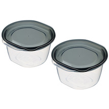 INOMATA Food Storage Sealed Container 2p 9.1 oz (270ml) Oven Safe Black - £11.38 GBP