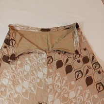 Old Navy Back Zipper Women's Brown & White Cotton A-Line Skirt Size 16 image 10