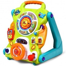 3-in-1 Kids Activity Sit-to-Stand Musical Learning Walker - £103.54 GBP