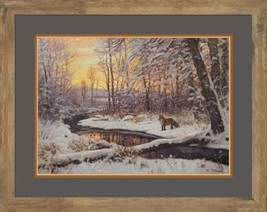 Lee Stroncek Fox at Evening Creek Framed Limited Edition Print - £278.97 GBP