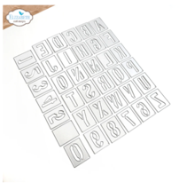 Stencil Alphabet Die set Elizabeth Craft Designs 2173 - £22.16 GBP