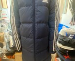 Adidas 3-Stripes Long Down Padding Unisex Coat Outdoor Navy [US:M] NWT H... - $189.81