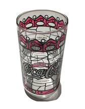 Coca Cola Vintage Purple Stained Glass 16oz Drinking Glass - $9.92
