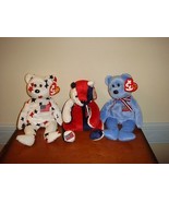 Ty Beanie Babies America, Glory, Patriot 3 Patriotic Bears - €20,59 EUR