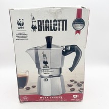 Bialetti Moka Express 6 Cup Espresso Coffee Pot Maker-Silver Stove Moka Pot - £23.78 GBP