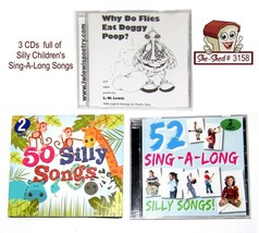 Children&#39;s Sing-A-Long Songs - Lot of 3 CDs  - used - £7.82 GBP