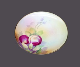 Antique hand-painted Nippon plate. Ripened plums on the vine. Flaw (see ... - £22.14 GBP