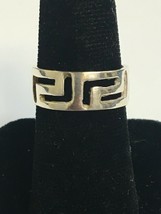 PRETTY STERLING SILVER OPEN DESIGN BAND - SIZE 6.25 - £7.98 GBP