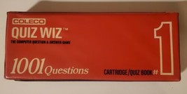 1978 Coleco Quiz Wiz The Computer Answer Game Cartridge #1 - BOOK NOT IN... - $5.95