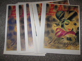 LOT of 3 Sheets Tattoo Flash Color Jon Boy Muderapolis Minneapolis Lady - $18.99