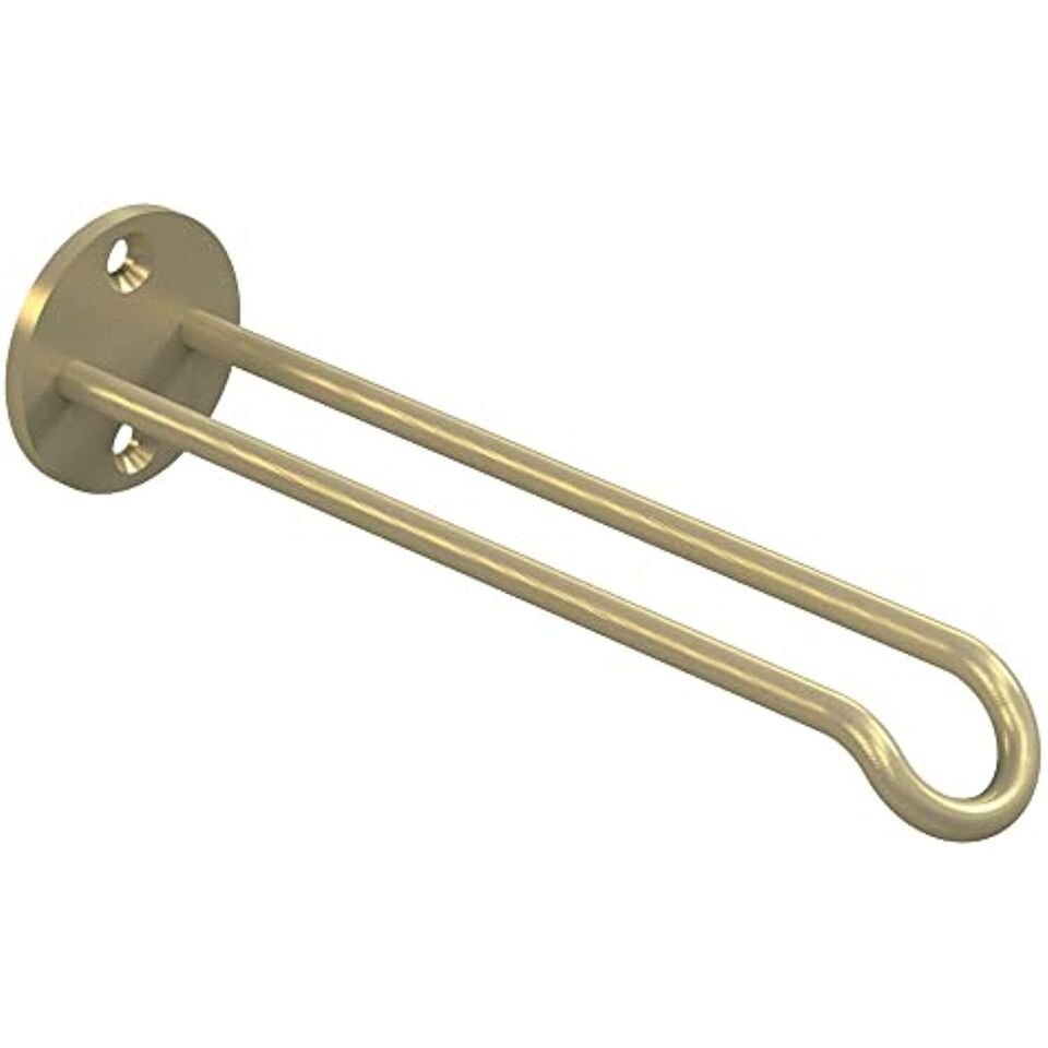 National Hardware N275-521 Wall Base, 1-1/4&quot; � 7&quot;, Brushed Gold - $24.57
