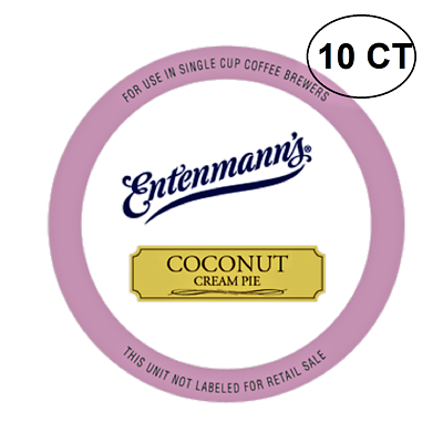 ENTENMANN&#39;S COFFEE K CUPS 10 CT  COCONUT CREAM PIE SINGLE SERVE - $12.99