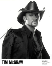 Tim McGraw signed Promo B&amp;W 8x10 Photo To Bob- COA - £43.22 GBP