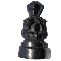 Chess Piece Replacement Black Pawn Medieval Armor Carved - $9.69
