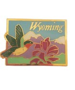 Wyoming Hummingbird Refrigerator Fridge Park Magnet Vintage Metal Mountains - $8.80