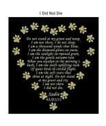Engraved Pet Name Poem Plate, I DID NOT DIE, 4 Sizes To Choose, Dog, Cat... - £19.78 GBP+