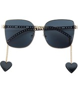Polarized Trendy Sunglasses for Women - UV Protection Square Cat Eye (Bl... - £15.21 GBP