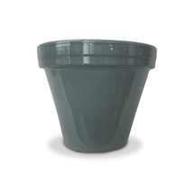 Ceramo 4.5 x 3.75 in. Powder Coated Ceramic Standard Flower Pot Gray - Pack of 1 - $181.32