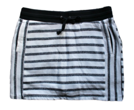 Jones New York Blue/White Striped Drawstring Skort ~L~ RN 123475 - $12.19