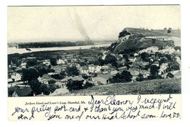 Jackson Island and Lover&#39;s Leap Undivided Back Postcard Hannibal Missour... - $9.90