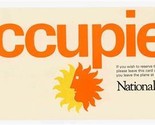 National Airlines Seat Occupied / Occupado Card - £30.16 GBP