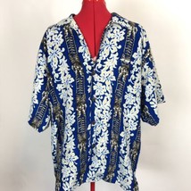 XL Tiki Pipeline Aloha Shirts - Short Sleeve Button Front Hawaiian Camp ... - $39.55