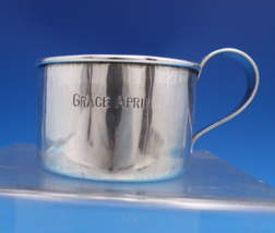Kalo Sterling Silver Baby Cup w/ Engraving &quot;Grace April&quot; 2 1/4&quot; x 3 3/4&quot;... - €263,70 EUR