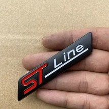 1X  Chrome Matt Silver Black Red STline ST line Car Emblem  Auto Decal 3D Sticke - $44.98