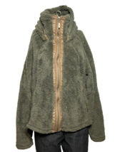 I5 Apparel Womens XL Fluffy Fleece W/ Zipper &amp; Hidden Hood Outdoor Jacket - AC - £25.51 GBP