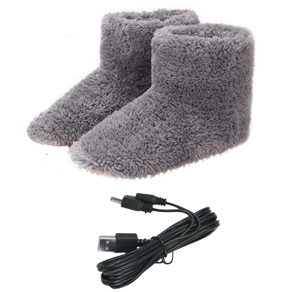 Winter Warm Snow Boots USB Charging Washable Comfortable Plush Electric Heated S - £58.76 GBP