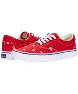 Ralph Lauren THORNTON Polo Red Paisley Bandana Red Canvas Shoes Mn&#39;s 11D... - $68.07 CAD