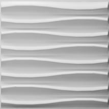 Dundee Deco JNFBAZP2105 Paintable Off White Abstract Waves Fiber 3D Wall Panel,  - £12.38 GBP+