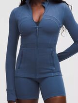 Lululemon Define Jacket Nulu~Blue Twill~ 0 2 4 6 8 10 12 14 NWT~USPS SHIP - $199.90