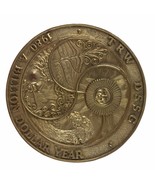 1980 TRW DSSG Bronze Metal Paperweight Aerospace Space Electronics Satel... - $46.19 CAD