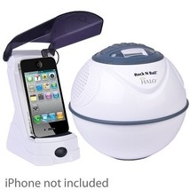 Waterproof Wireless Floating MP3 Pool Shower Speaker &amp; Fm Tuner Halo Rock N Ball - £24.04 GBP