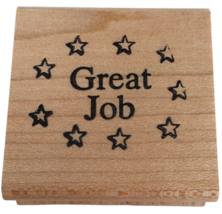Touche Rubber Stamp Great Job Teacher Grading Papers Words Inspire Student Grade - £3.12 GBP
