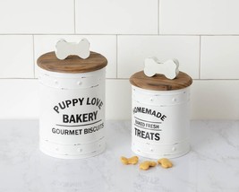 Dog Treat Canisters -Puppy Love Bakery - $42.00