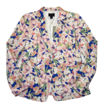 NWT J.Crew Collection Floral Silk Blazer in Warm Iris Lightweight Jacket 10 - £116.66 GBP