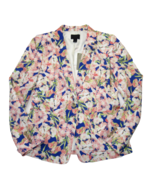 NWT J.Crew Collection Floral Silk Blazer in Warm Iris Lightweight Jacket 10 - £117.68 GBP