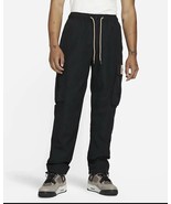 Nike Jordan Flight Heritage Cargo Pants Size Medium Black Hemp Mens DC74... - £74.72 GBP