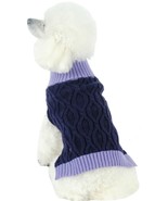 Oval Weaved Heavy Knitted Fashion Designer Pet Dog Sweater Clothes - $22.49