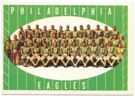 Philadelphia Eagles Team Photo NFL Trading Card #103 Topps 1961 VERY HIGH GRADE - £22.67 GBP
