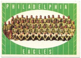 Philadelphia Eagles Team Photo NFL Trading Card #103 Topps 1961 VERY HIGH GRADE - £21.60 GBP